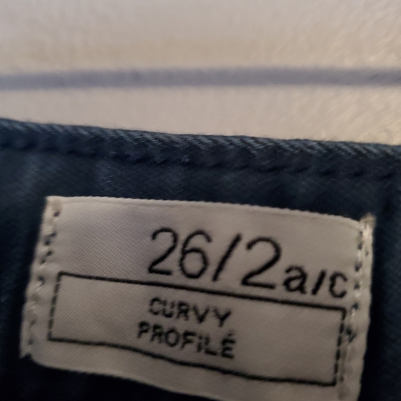 GAP 1969 Navy Blue Flare Pants Curvy Profile - Size 26/2 a/c - Picture 5 of 10